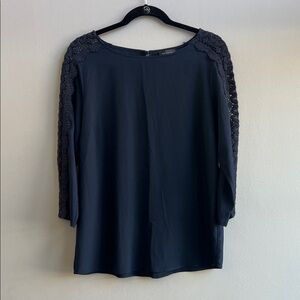 The Limited Dark Blue Blouse